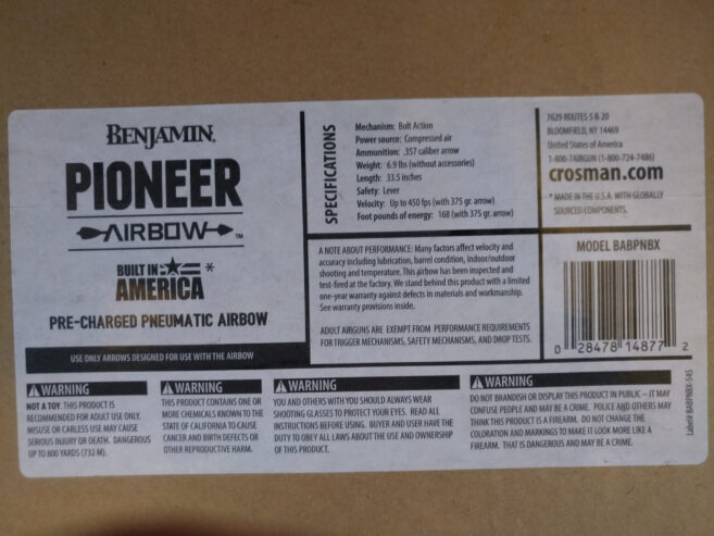 Benjamin Pioneer Airbow