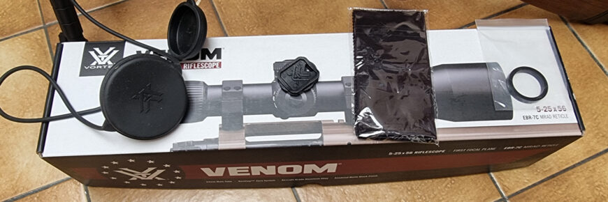 VORTEX VENOM 5-2556 FFP, EB Mrad zonder montage ringen