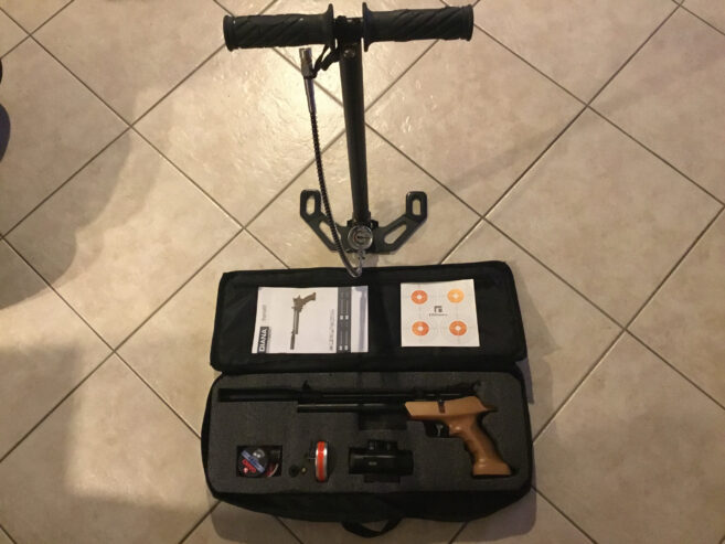 Nieuw luchtdruk pcp pistool compleet met pomp red dot tas etc