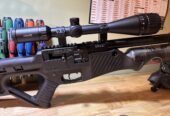 (VERKOCHT) Hatsan Blitz 7.62 Full & Semi Auto – Compleet incl. Hawke Vantage richtkijker, tweepoot en koffer