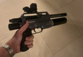 Aea Terminator .457 B&W SEMI-AUTO + Reddot sight + klapkolf + doosje slugs.