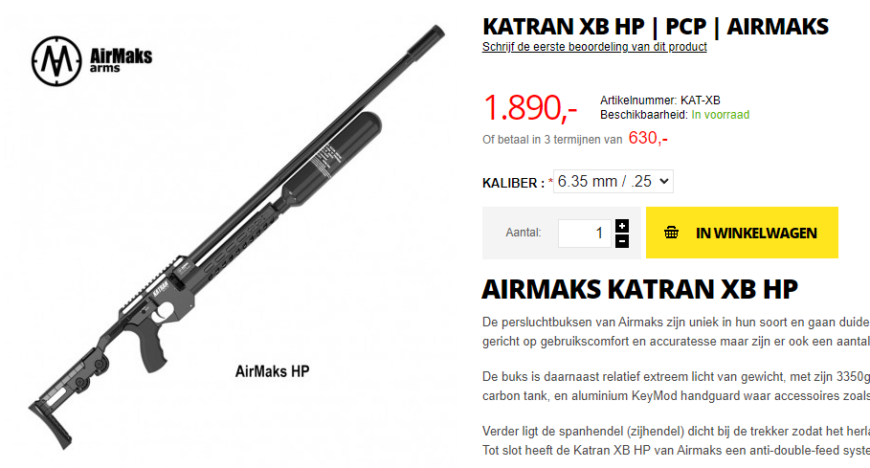 Katran XB HP 6.35 100Joule