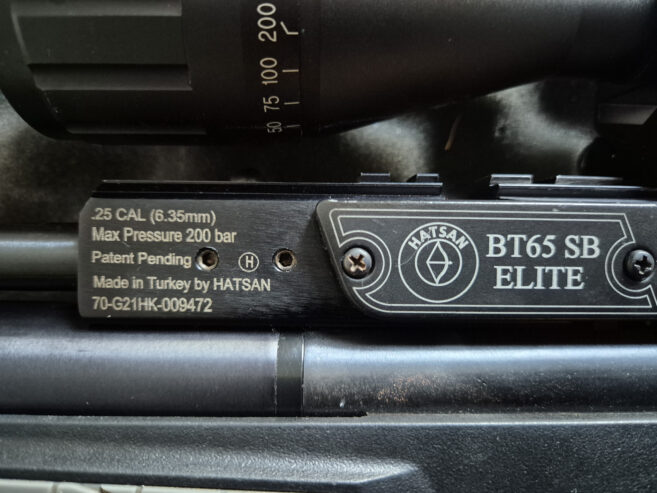 Hatsan BT65SB Elite PCP kaliber 6.35mm