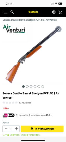 Seneca 50 cal double barrel pcp air.